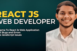 be your react js developer