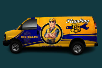 creative custom car wrap, van wrap, truck wrap, trailer wrap