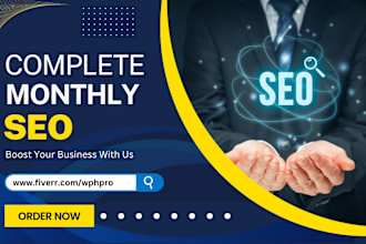 do complete monthly SEO and high authority backlinks
