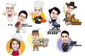design a cartoon, mascot or caricature logo