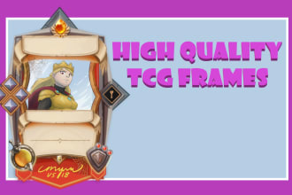 create a custom frame for your card game