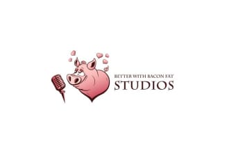design better with bacon fat studios logo in 1 day