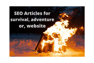 write SEO articles or blogs for survival skills