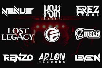 design topnotch dj, music, artist, band, metal, producer logo