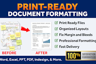 professionally format your document for print ready output