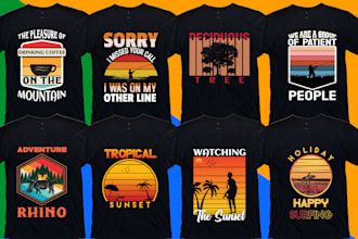 create vintage retro t shirt design