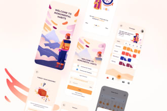 do mobile app UI UX design in figma and framer