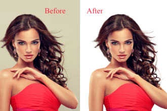portrait photo cut out hair masking remove background professionally