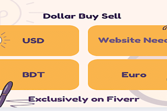 create attractive, full functional dollar buy sell website