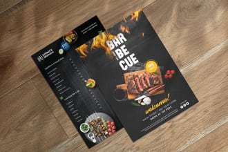 design flyers for your business, event, party, food menu