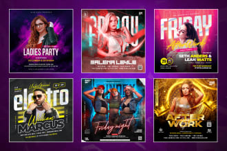 design event, party, church, or  instagram flyer