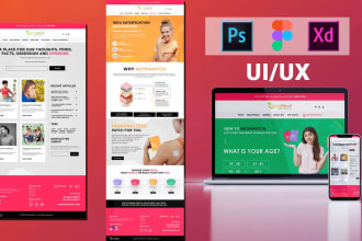 do modern website UI UX design or mobile app UI UX design