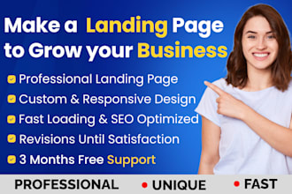 build profitable lead capture landing page or one page website