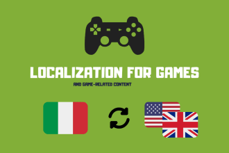 manage italian localization and translation for your video game or app