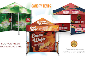 do canopy tents, trade show, website banner, roll up banner design