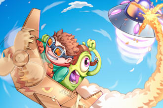 create children book illustrations, cartoon characters