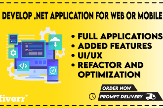develop dot net application for web or mobile