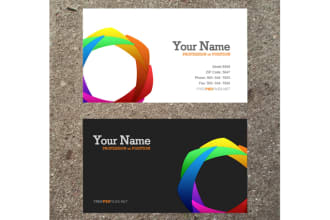 design professional two sided two business cards
