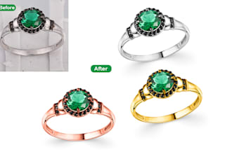 do high end jewelry image retouching and jewelry photo edit
