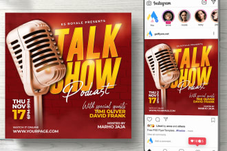create pro social media flyer, online, fb or ig post in 6 hours
