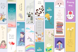 design custom printable and creative bookmark
