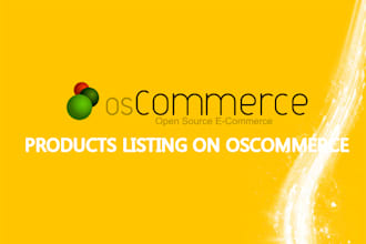do provide you listing 15 items on oscommerce