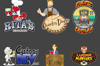 create a quality cartoon character mascot logo