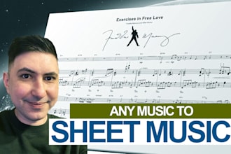 perfectly transcribe any music to a PDF or midi