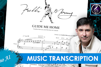perfectly transcribe any music to a PDF or midi