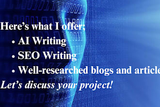 write top notch articles on ai and business development