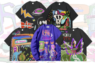 design artsy streetwear clothing or cover album music