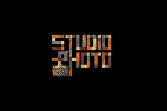 create a vintage retro typography logo design