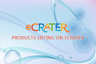 provide you 15 new listing of products on eCRATER