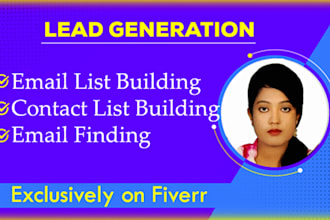 do lead generation, web research, and contact list building