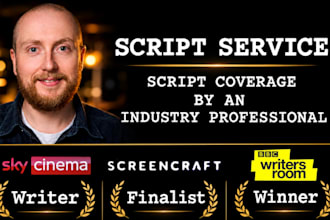 be your script editor, provide script coverage and feedback