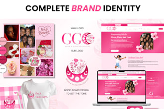 design a custom brand identity with logo, templates