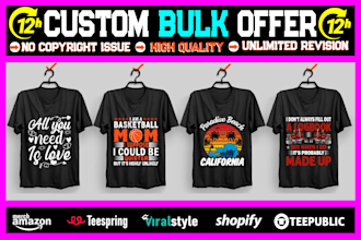 design custom graphics t shirt design and bulk t shirt