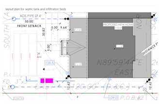 design a septic tank, pumping station permit