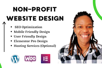 design a non profit, ngo, charity wordpress website