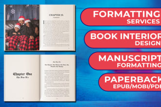 do manually book formatting for paperback ebook hardcover