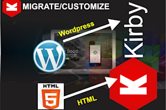 migrate your website to kirby or grav cms with SEO