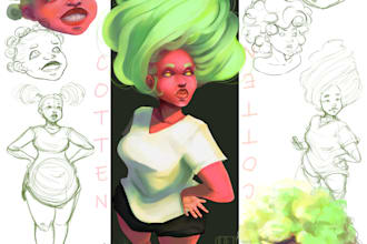 draw a simple character sheet