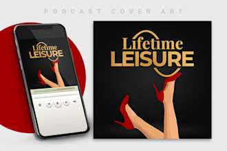 design podcast cover art or podcast logo