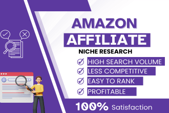 find amazon affiliate niche and seo keyword research