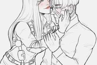 sketch your ocs or fav characters i do oc x canon too