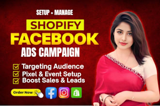 setup and manage facebook ads campaign, instagram ads, run fb advertising