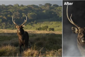 professionally edit wildlife or nature photos for stunning fine art results