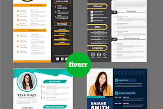 design a professional job winning resume design or cv design