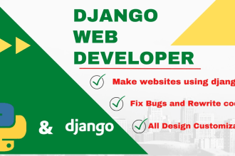 develop a django website using django and python
