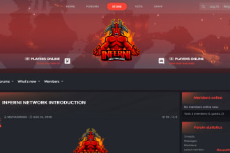 create a quality forum for your rust, minecraft, fivem server
